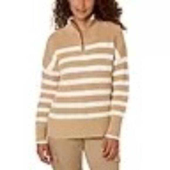 Lands' End Women's Quarter Zip Cotton Sweater Sm NWT‎ - Picture 3 of 7